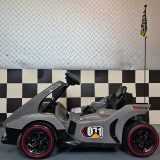 KART INFANTIL ELÉCTRICO FORMULA1 24V, RC Y DRIFT, GRIS - INDA349-c4kdlsf1